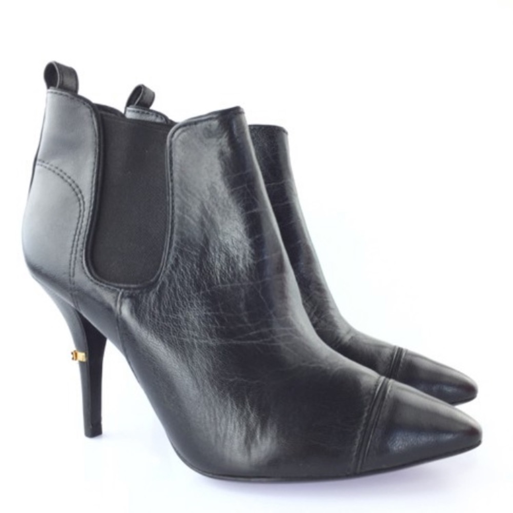 Tory Burch Bernice Pointed Toe Leather Boots